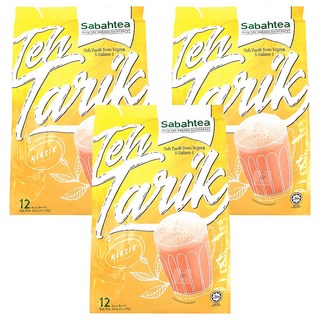 SABAH TEA 沙巴茶牌 南洋拉茶風味香滑奶茶 三合一 經典原味, 30g, 12包, 3袋