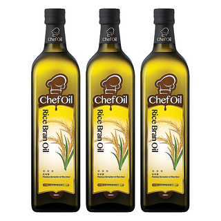 TAISUN 泰山 ChefOil 主廚精選 玄米油，油質穩定，適合高溫烹調, 1L, 3瓶