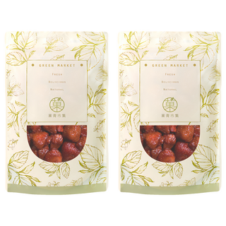 GreenMarket 菓青市集 台灣大湖草莓乾 230g x 2包 - 台灣產地直送 天然零食