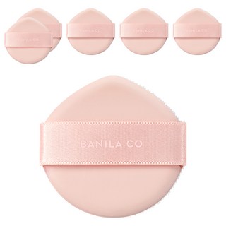 BANILA CO 芭妮蘭 Covericious 光澤粉撲, 6個, 單一顏色