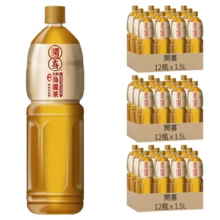 開喜 凍頂烏龍茶 有糖, 1.5L, 36瓶