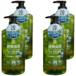 美吾髮經典仙草清新洗髮露 (草本洗髮精/控油/涼感/無矽靈), 700ml, 4瓶