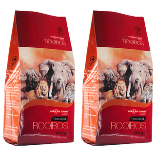 AFRICAN DAWN 非洲晨曦 南非國寶茶 芒果味, 40包, 2.5g, 2袋