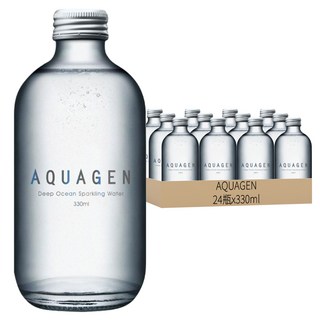 AQUAGEN 海洋深層氣泡水, 330ml, 24瓶