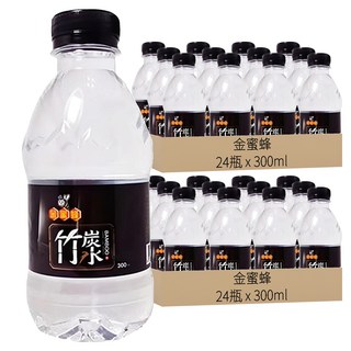 金蜜蜂 竹炭飲用水, 300ml, 48瓶