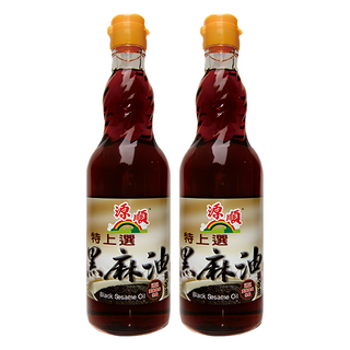 源順 特上選黑麻油 低溫製法 環保無污染, 570ml, 2瓶