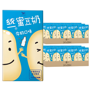 統一 蜜豆奶 牛奶口味, 250ml, 48入