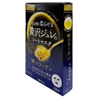 utena 佑天蘭 黃金果凍面膜 W膠原蛋白 W蜂王乳 W玻尿酸, 3片, 1盒