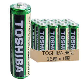 TOSHIBA 東芝 環保碳鋅電池 4號 AAA, 16顆, 1顆
