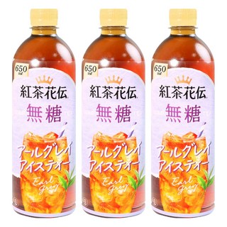 紅茶花伝 伯爵紅茶 無糖, 650ml, 3個