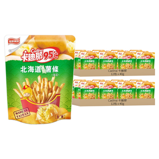 卡迪那 95度c 北海道薯條 真材實料 整顆馬鈴薯製 酥脆海苔風味, 40g, 24包