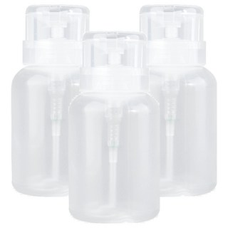 喵汪森林 按壓分裝瓶 200ml 透明色, 3個