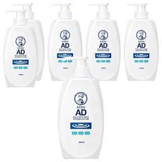 MENTHOLATUM 曼秀雷敦 AD溫和舒敏泡沫沐浴露, 500ml, 6瓶