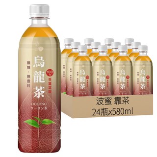 波蜜 靠茶 烏龍茶, 580ml, 24瓶