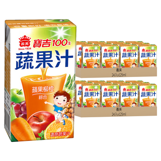 義美 寶吉 蔬果汁 蘋果柳橙, 125ml, 48入