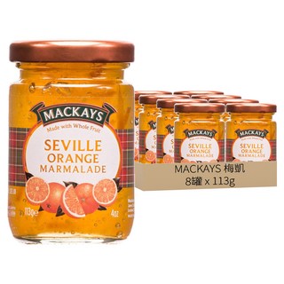 MACKAYS 梅凱 蘇格蘭塞維利亞橘子果醬 113g (早餐/下午茶), 8罐