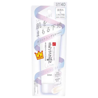 SANA 莎娜 豆乳美肌妝前乳 SPF40 PA+++ 6合1機能：化妝水、美容液、乳液、乳霜、抗UV、妝前打底, 煥白光透, 1條