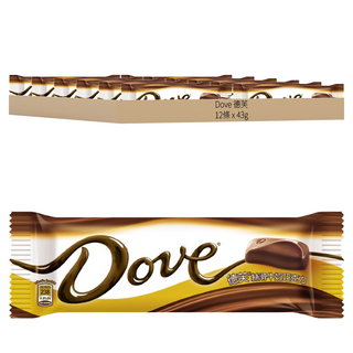 Dove 德芙 絲滑牛奶巧克力，43g, 12條