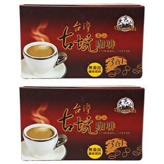 TGC 大尖山 華山 3合1咖啡 無添加咖啡香料, 17g, 15包, 2盒