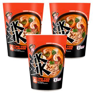 ZikZik 泰式酸辣風味杯麵 65g, 3入
