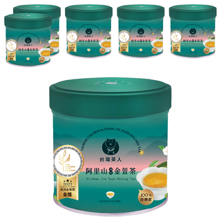 台灣茶人 阿里山風味金萱茶，100%台灣茶, 40g, 1入, 6罐