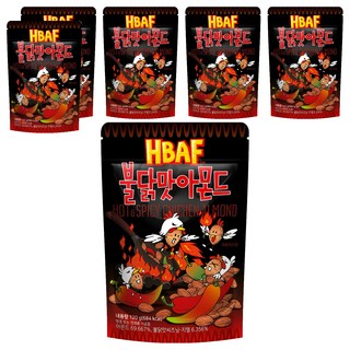 HBAF 杏仁果 火辣雞風味, 120g, 6包