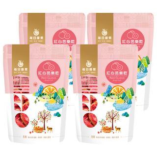 每日優果 紅心芭樂乾 185g, 富含茄紅素，精選台灣紅心芭樂, 4包