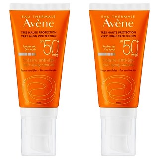 Avene 雅漾 全效緊緻防曬液 SPF50+, 防水抗汗, 清爽保濕, 適合敏感肌膚, 50ml, 2條