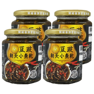 金太子 豆豉朝天小魚乾, 240g, 4罐