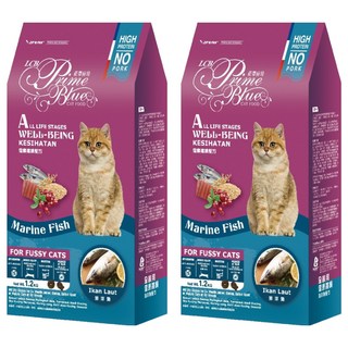 LCB 藍帶廚坊 健康挑嘴配方貓糧, 海洋魚, 1.2kg, 2袋