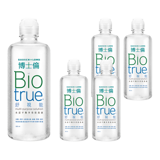 BAUSCH LOMB 博士倫 舒視能 水漾平衡多效保養液, 300ml, 5瓶