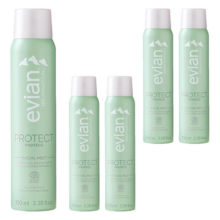 evian 依雲 超導活膚礦泉噴霧 淨化隔離, 5瓶, 100ml