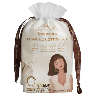 Roaze 柔仕 洗卸化妝棉 160張/包, 聚柔網紋, 彈力拉伸, 柔軟親膚, 一張卸全臉, 1包