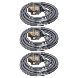 MAX STAR 太星電工 一開三插動力軟線 15A 雙重功能總開關 PVC外殼, 5m, 黑色, 3條