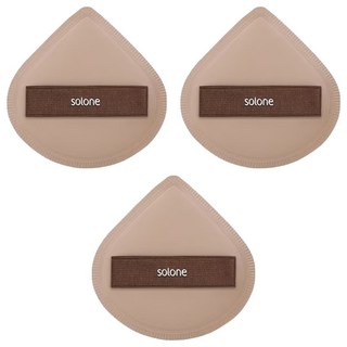 Solone 台灣公司貨 彈力訂製舒芙蕾海綿 扇形 加大, 可可色, 3個