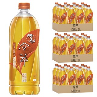 原萃 冷萃金萱烏龍茶, 1L, 36瓶