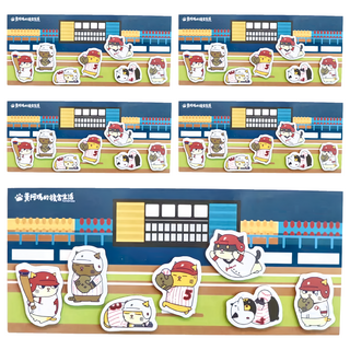 黃阿瑪的後宮生活 後宮運動會造型磁鐵 棒球, 5個