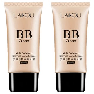 LAIKOU萊蔻 多效修護隔離BB霜 50g, 02象牙色, 2條