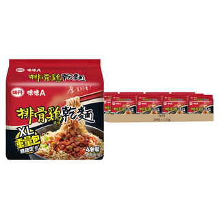 味丹 味味A 排骨鷄風味乾麵 XL重量包 123g, 24包