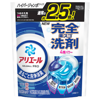 ARIEL 日本原裝進口 4D抗菌洗衣球 經典抗菌 藍色, 28顆, 1袋