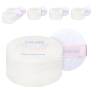 i'm meme 我愛磨皮柔焦蜜粉迷你版 5g, 白色, 6盒