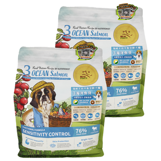 REAL POWER 瑞威 全齡犬舒敏護膚配方 3號 飼料, 海洋魚, 2kg, 2包