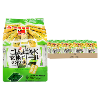 北田 蒟蒻糙米捲 海苔, 160g, 12袋