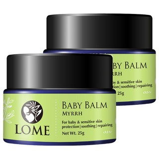 LOME 親子沒藥舒緩膏, 嬰兒及敏感肌適用, 保護 | 舒緩 | 修復, 25g, 2罐