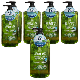 美吾髮 經典仙草 清新涼感洗髮露 700ml (草本洗髮精、涼感洗髮精、無矽靈), 6瓶