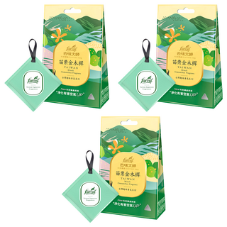 farcent 花仙子 去味大師科技礦晶香包 3入, 苗栗金木樨, 33g, 3盒