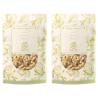 GreenMarket 菓青市集 美國原味生核桃/堅果/核桃仁, 230g, 2包