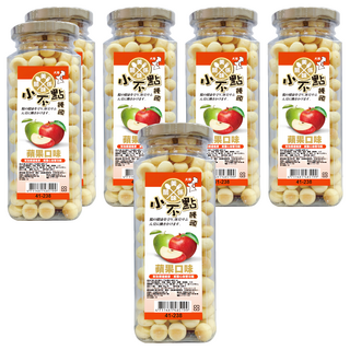 美味關係小不點蘋果口味 狗狗零食首選 蘋果香氣濃郁 低熱量無負擔 訓練獎勵、日常零食皆宜, 160g, 6入