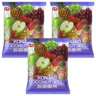 盛香珍 大蒟蒻椰果 綜合, 1kg, 3袋