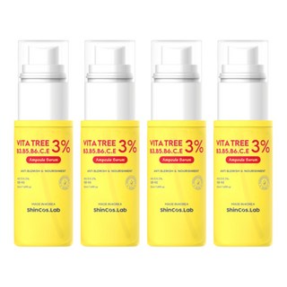 ShinCos.Lab 維他命3%亮白精華液, 50ml, 4瓶